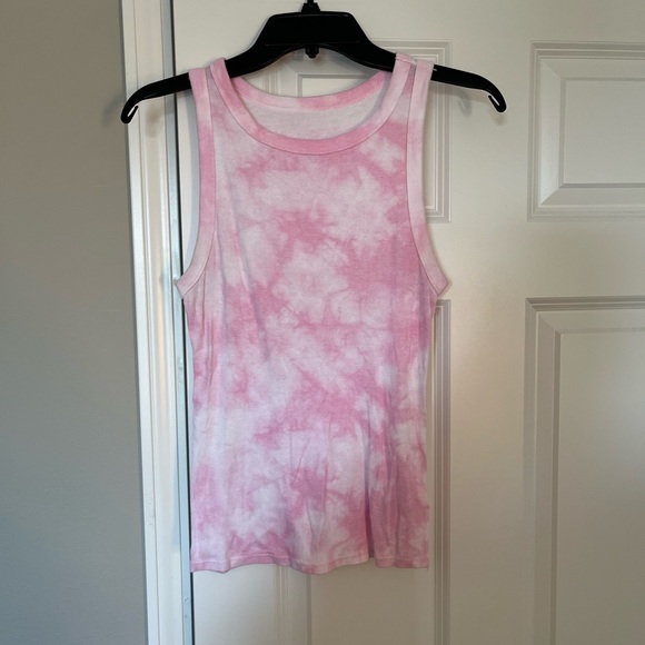 a new day Tops - Pink Tie Dye Rib Knit a new day Tank